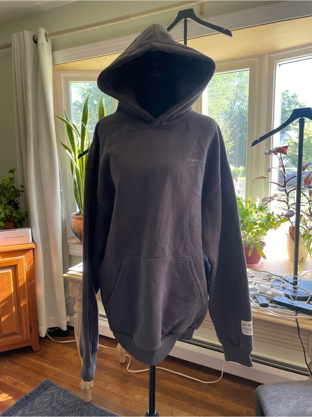 Comfort Colors Men's Hoodie in Charcoal Gray Unisex